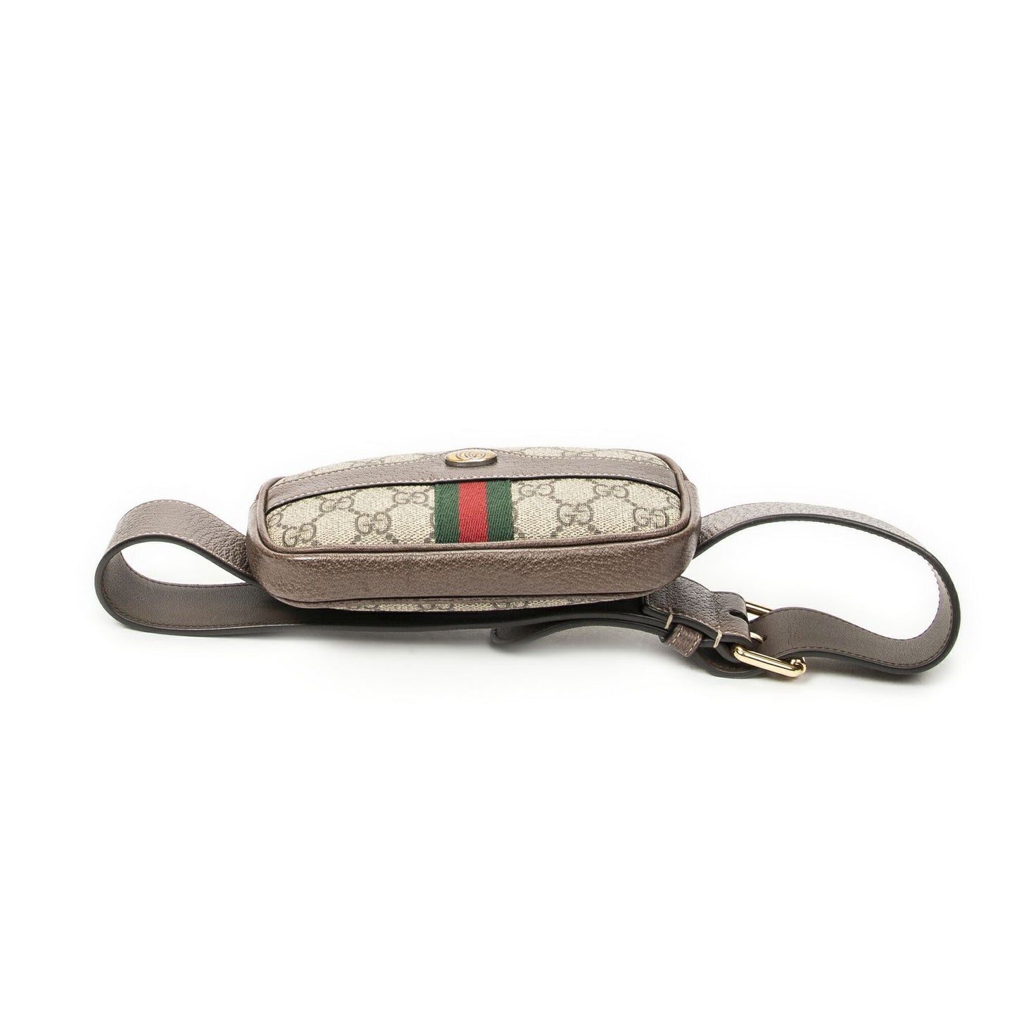 Gucci Mini Ophidia iPhone Belt Bag Brown Beige Supreme Canvas