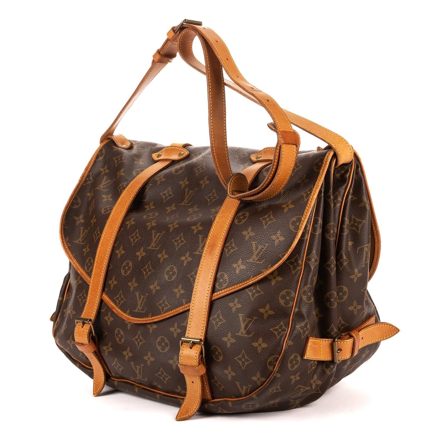Louis Vuitton Saumur 43 Brown Monogram Canvas