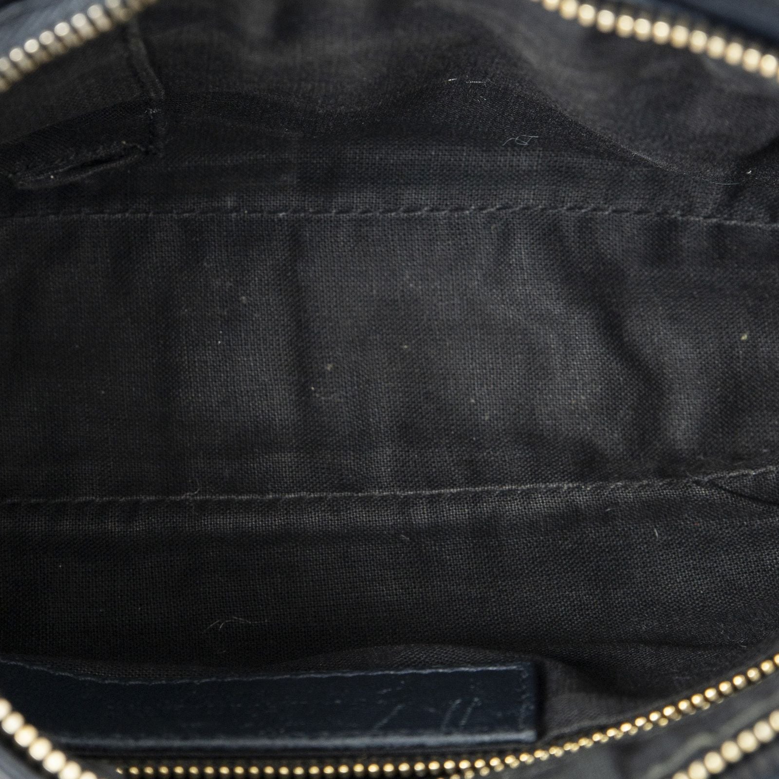 Balenciaga Metallic Edge Hip Crossbody Navy Gray Calfskin Leather