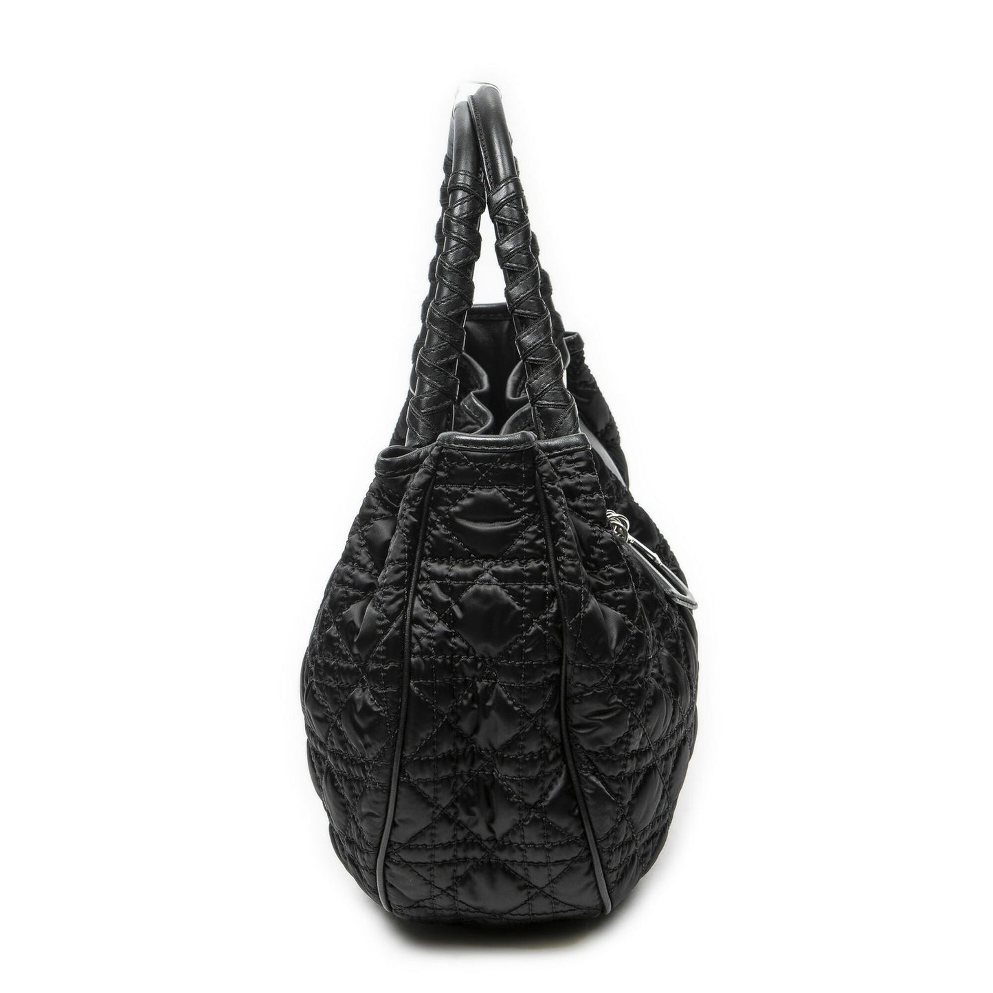 Dior Chain Black Cannage Nylon Canvas
