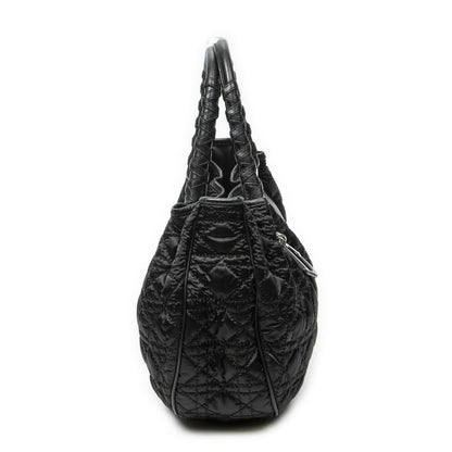 Dior Chain Black Cannage Nylon Canvas