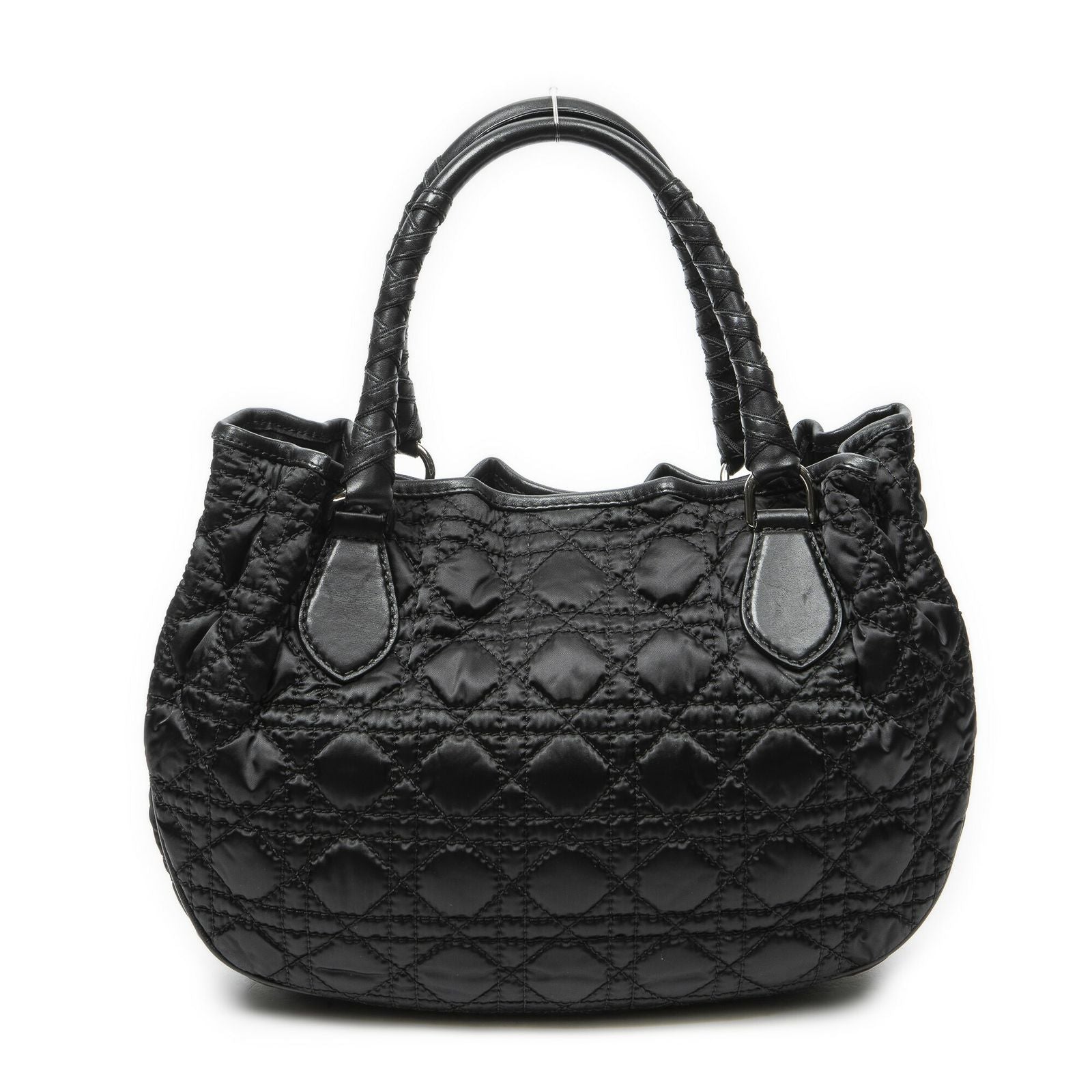 Dior Chain Black Cannage Nylon Canvas