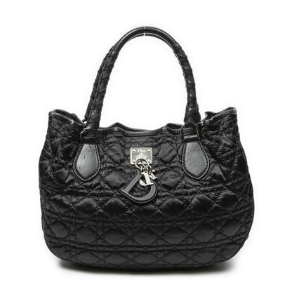 Dior Chain Black Cannage Nylon Canvas