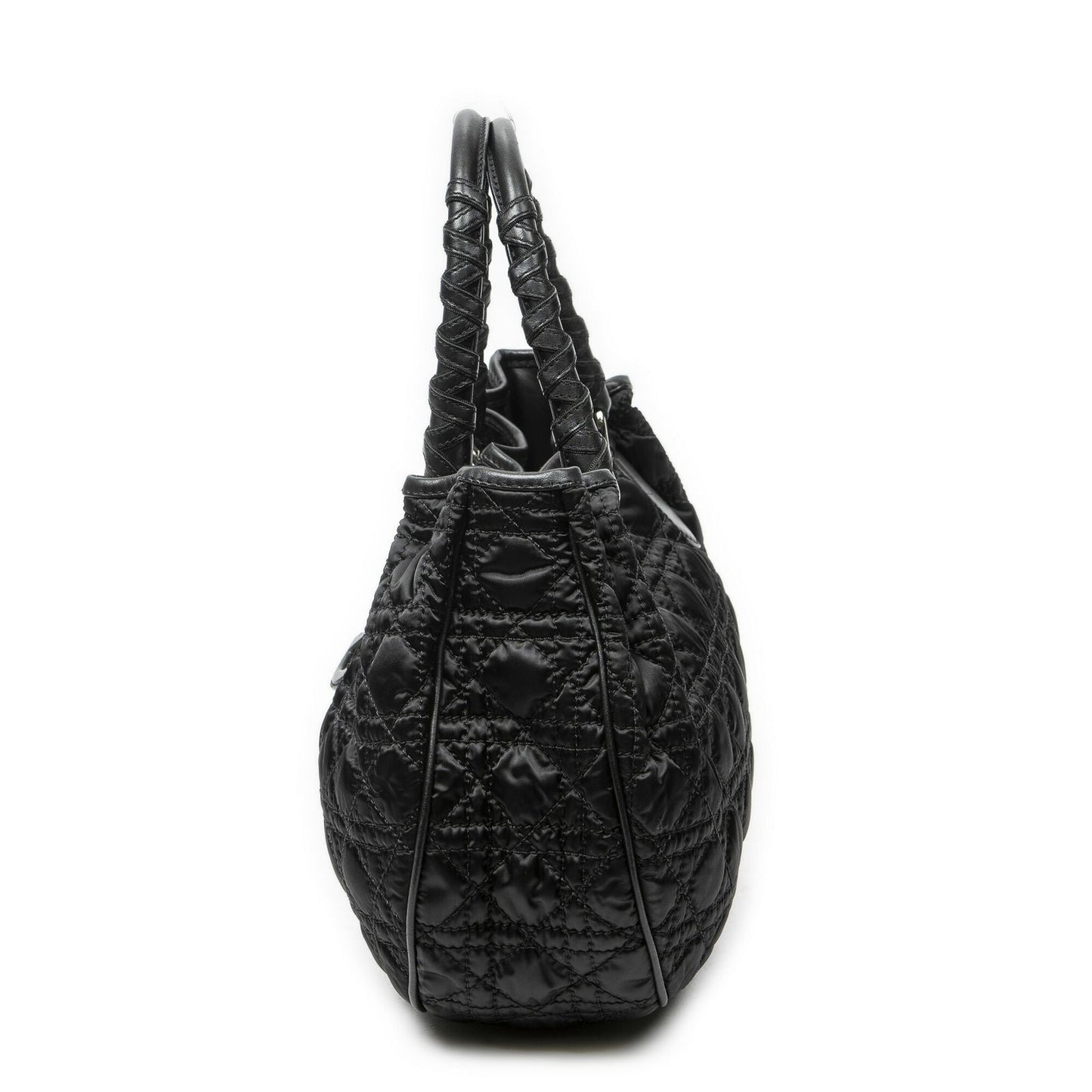 Dior Chain Black Cannage Nylon Canvas
