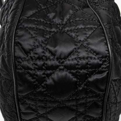 Dior Chain Black Cannage Nylon Canvas