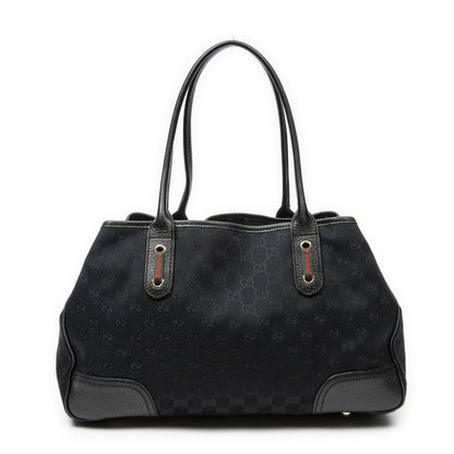Gucci Princi Tote Black GG Canvas
