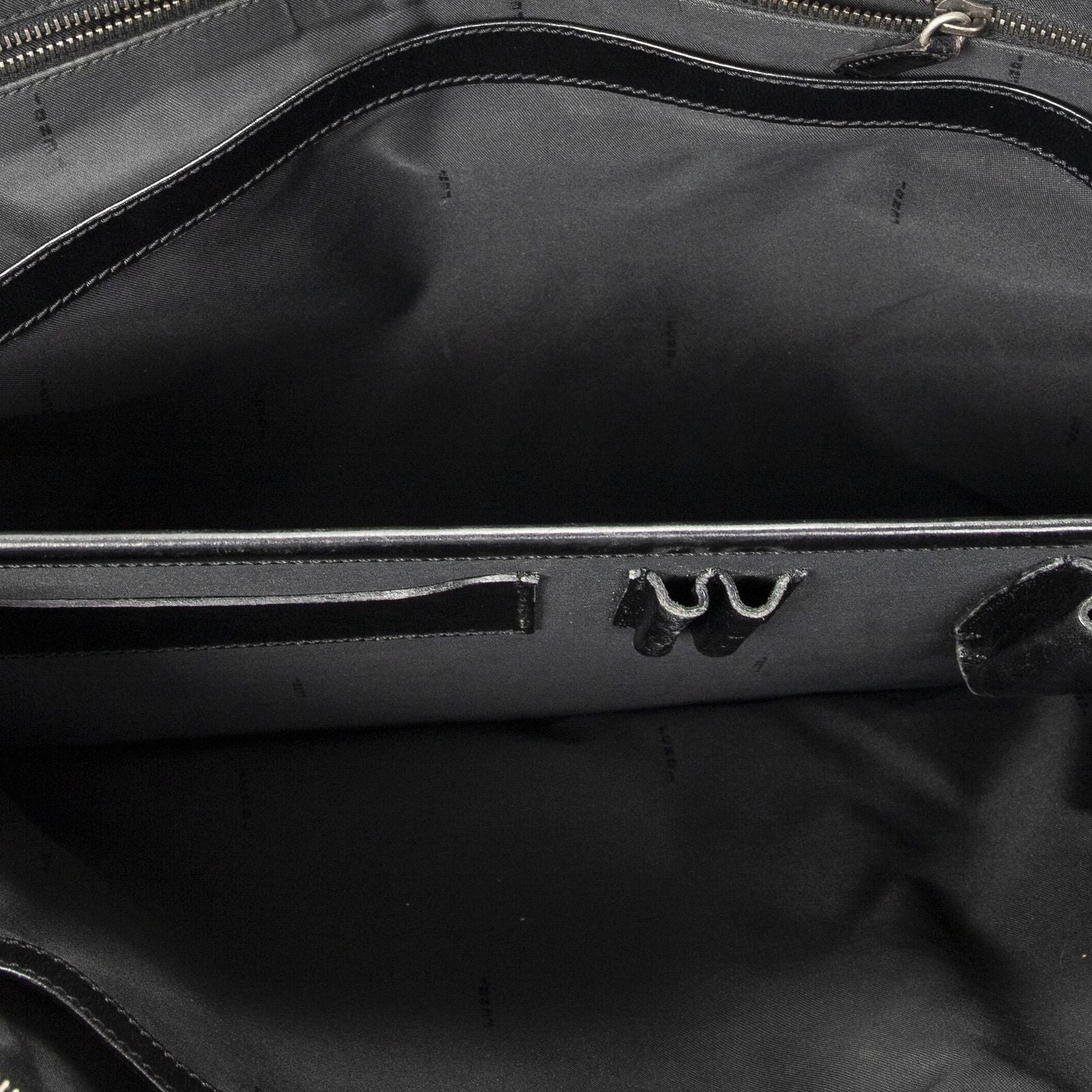 Fendi Vintage Briefcase Dark Brown Black Zucchino Canvas