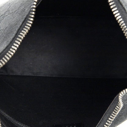 Gucci Ring Handle Zip Hobo Black GG Canvas