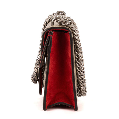 Gucci Dionysus Beige Red Supreme Canvas Suede