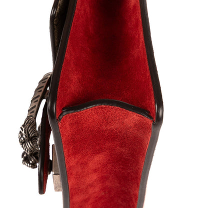 Gucci Dionysus Beige Red Supreme Canvas Suede
