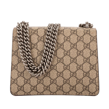 Gucci Dionysus Beige Red Supreme Canvas Suede
