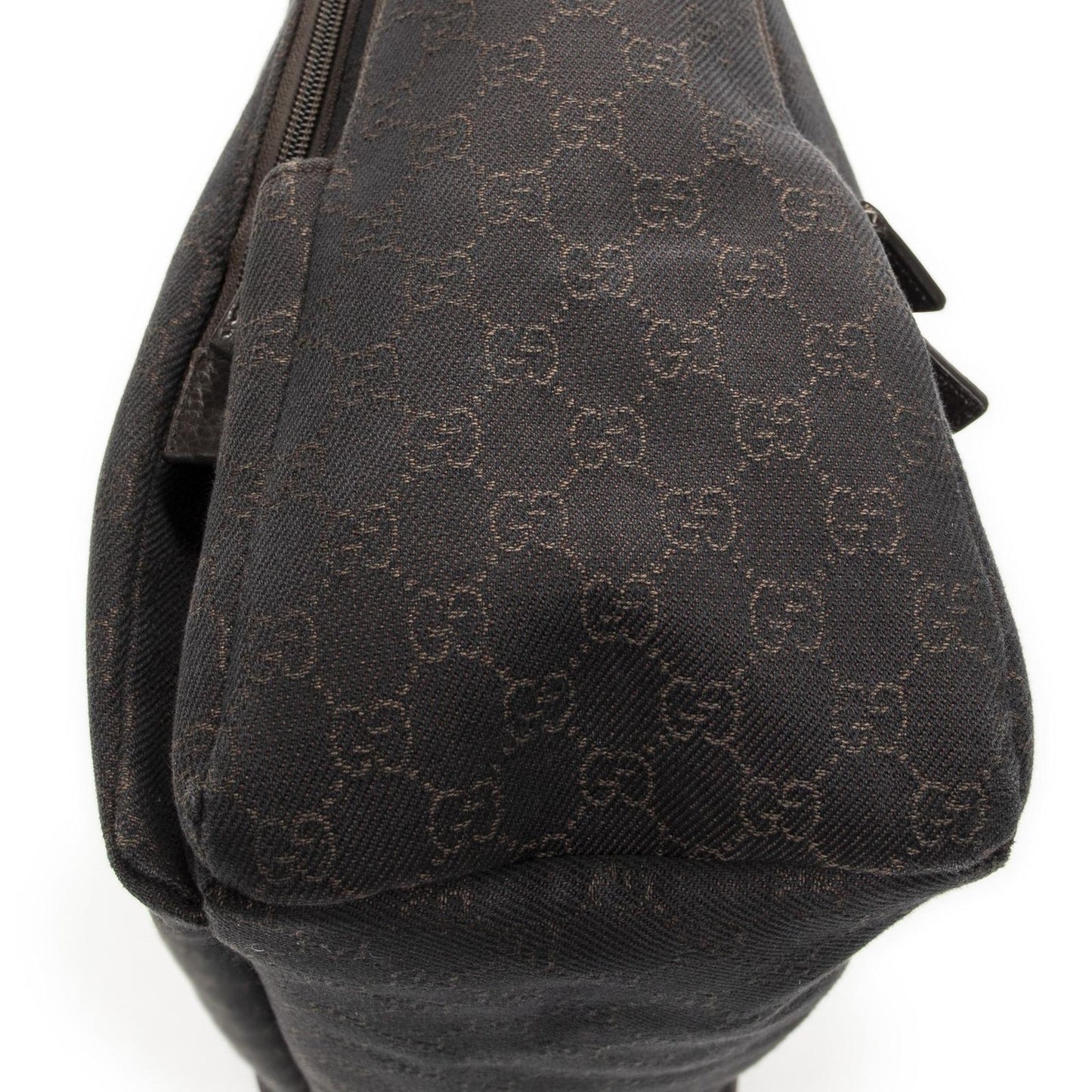 Gucci Large Front Pocket Messenger Dark Brown GG Denim Canvas
