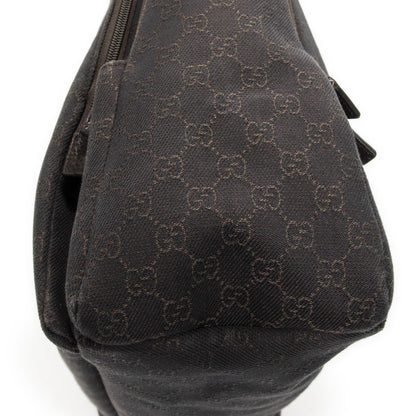 Gucci Large Front Pocket Messenger Dark Brown GG Denim Canvas