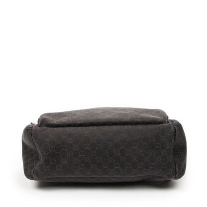 Gucci Large Front Pocket Messenger Dark Brown GG Denim Canvas