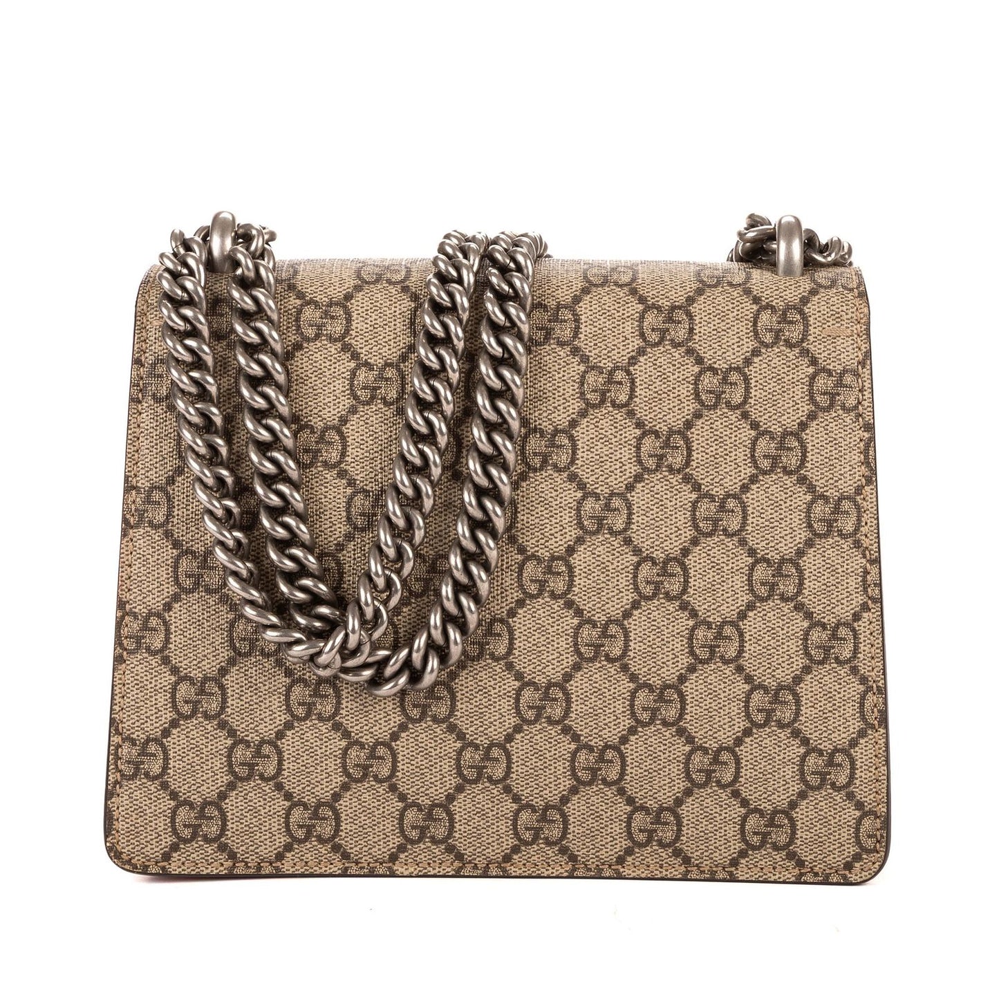 Gucci Dionysus Beige Red Supreme Canvas Suede