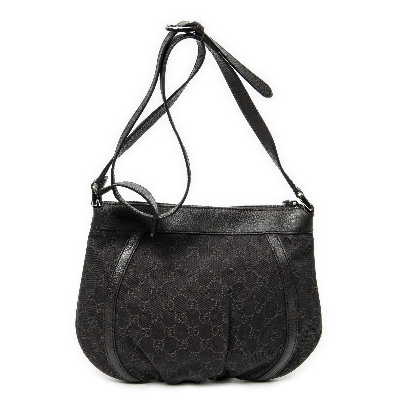 Gucci Small Dring Messenger Dark Brown GG Denim Canvas