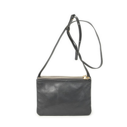Celine Small Trio Crossbody Gray Calfskin Leather