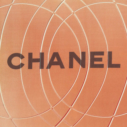 Chanel Scarf Red Yellow Color Green Silk