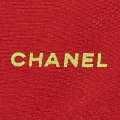 Chanel Scarf Red Yellow Color Green Silk