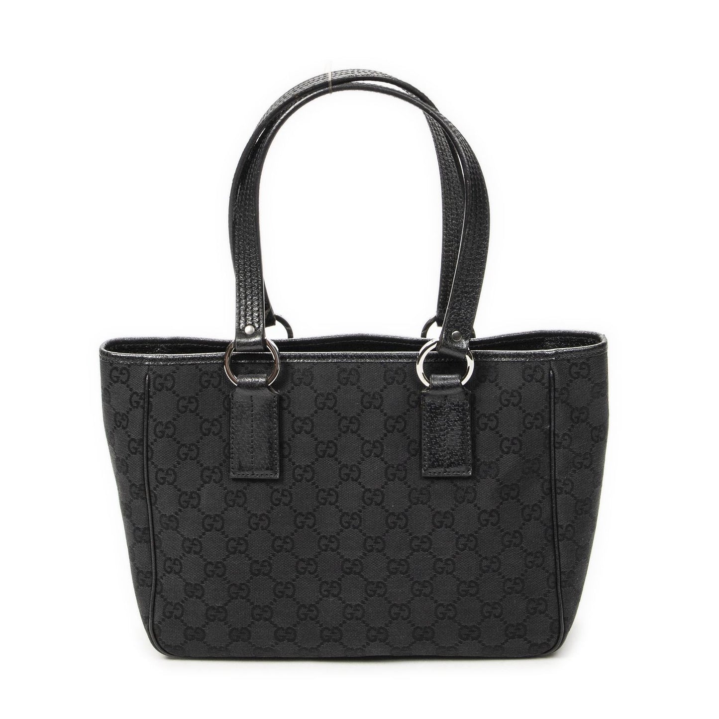 Gucci Small Shoulder Tote Black GG Canvas
