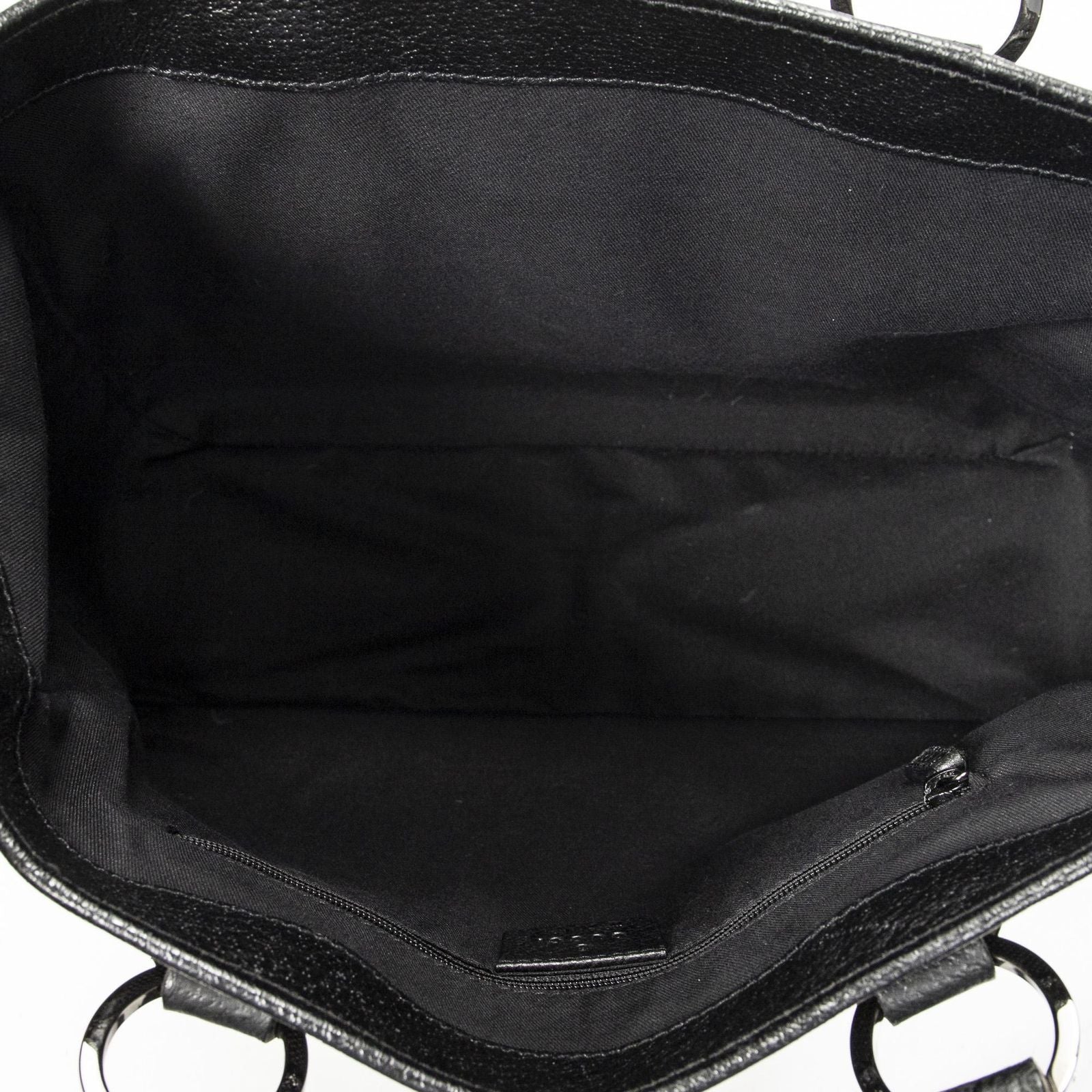 Gucci Small Shoulder Tote Black GG Canvas