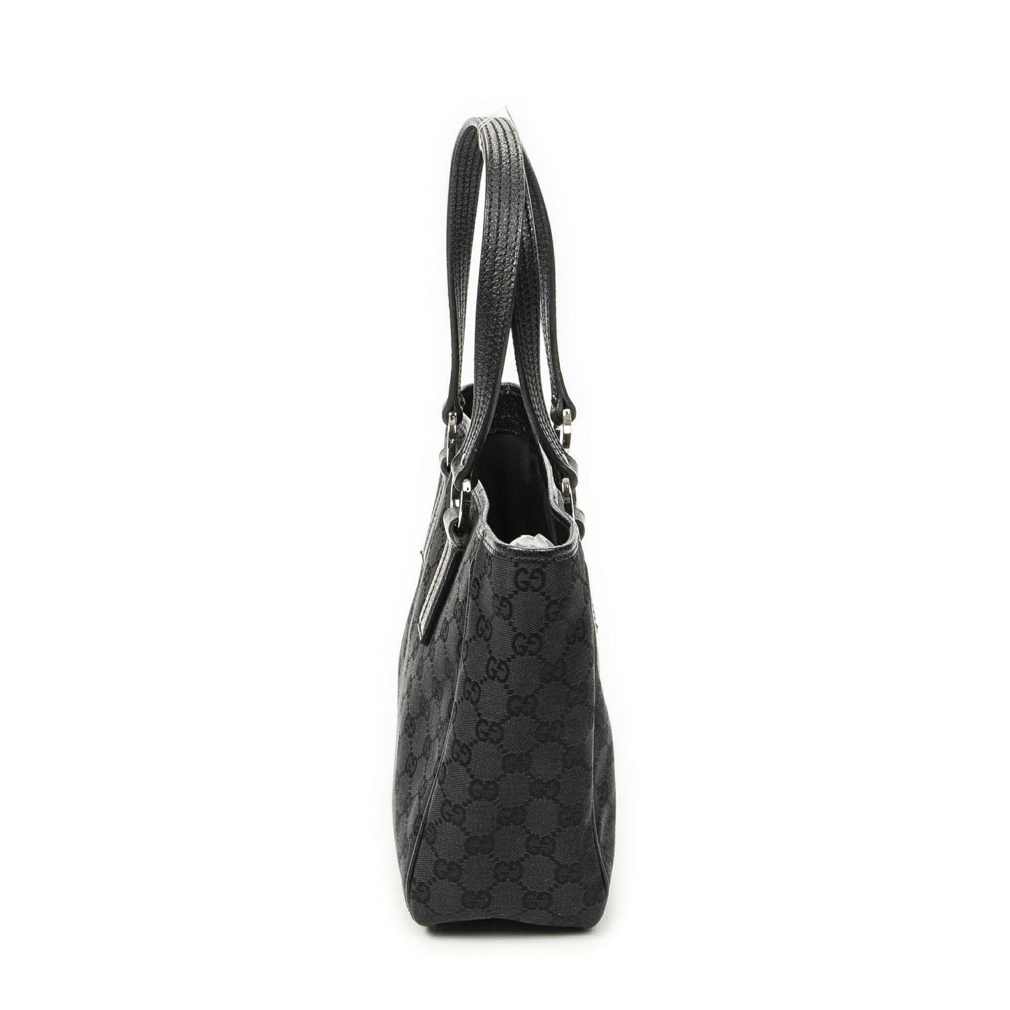 Gucci Small Shoulder Tote Black GG Canvas
