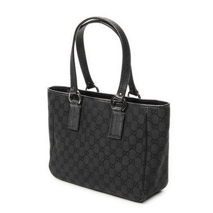 Gucci Small Shoulder Tote Black GG Canvas