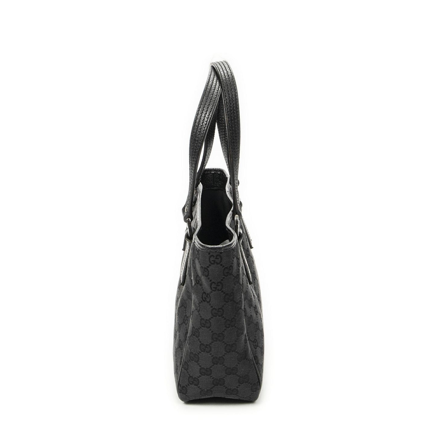 Gucci Small Shoulder Tote Black GG Canvas