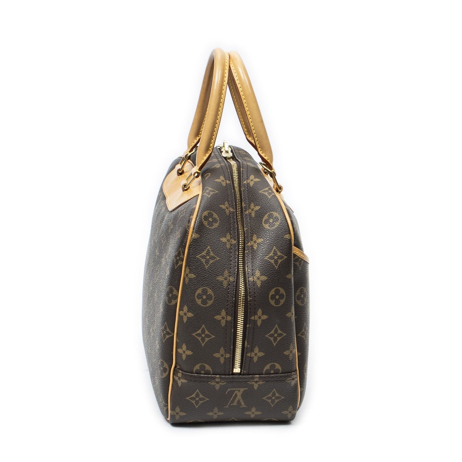 Louis Vuitton Deauville Brown Monogram Canvas Handbag
