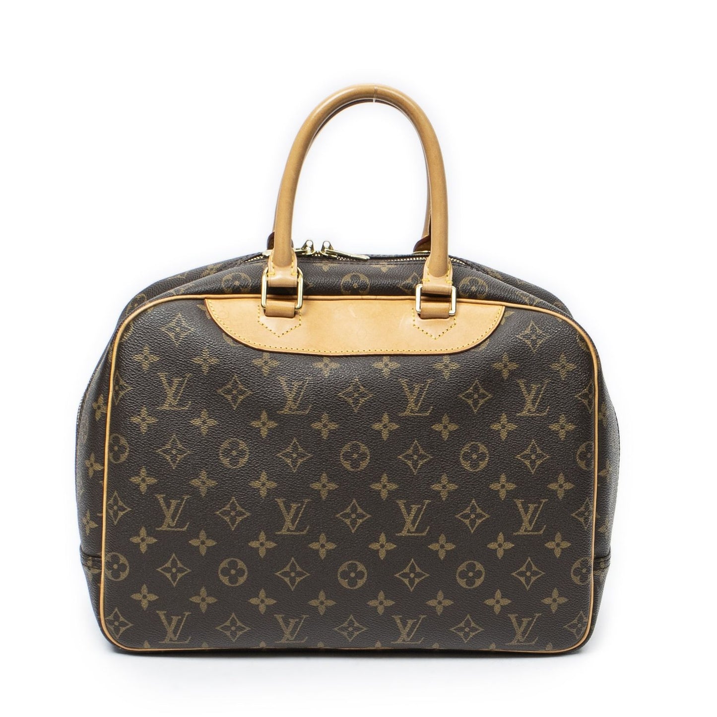 Louis Vuitton Deauville Brown Monogram Canvas Handbag