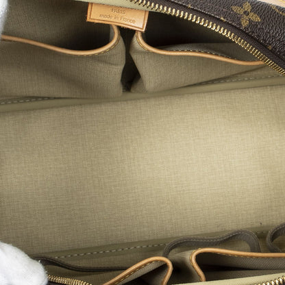 Louis Vuitton Deauville Brown Monogram Canvas Handbag