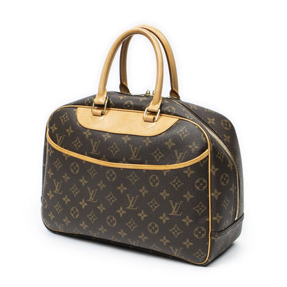 Louis Vuitton Deauville Brown Monogram Canvas Handbag