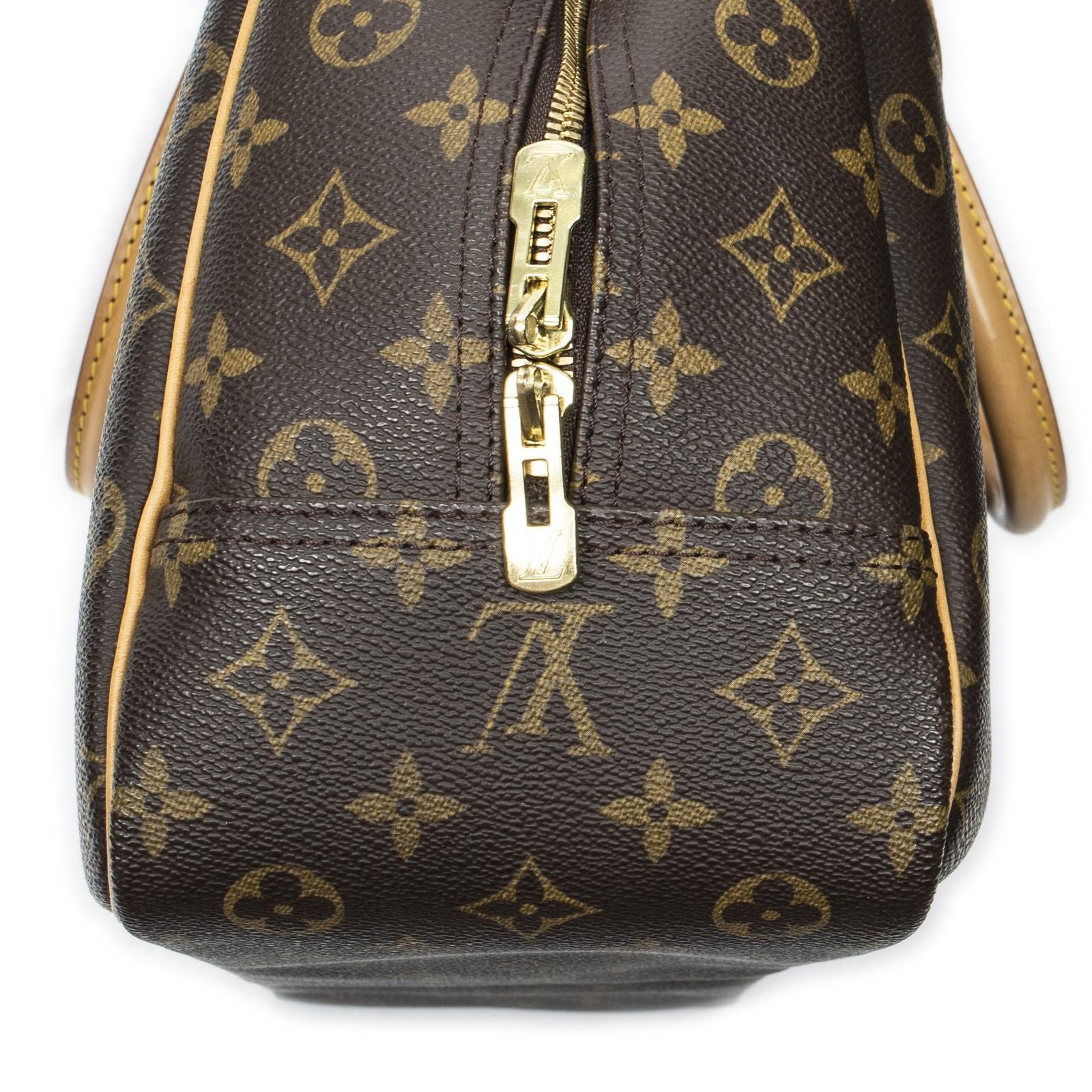 Louis Vuitton Deauville Brown Monogram Canvas Handbag