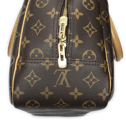 Louis Vuitton Deauville Brown Monogram Canvas Handbag