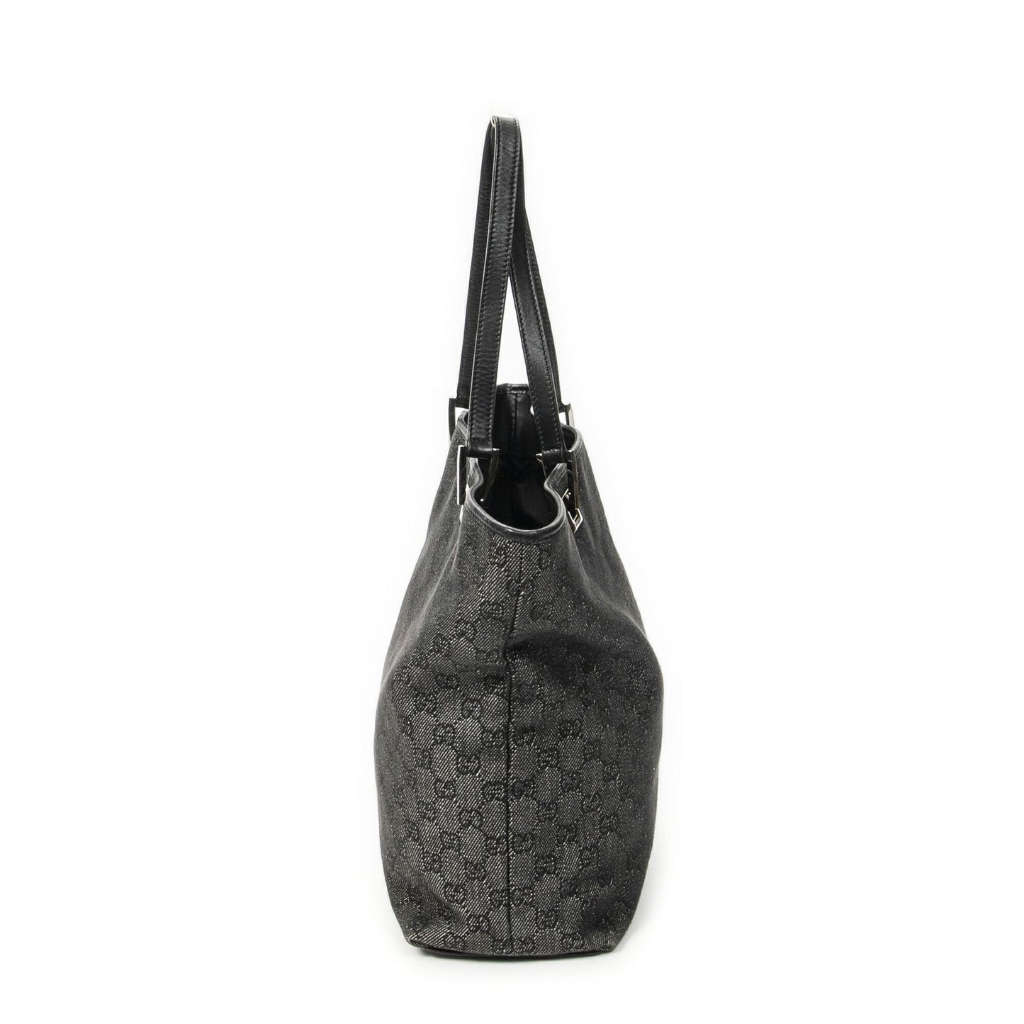 Gucci Vertical Tote Black GG Denim Canvas