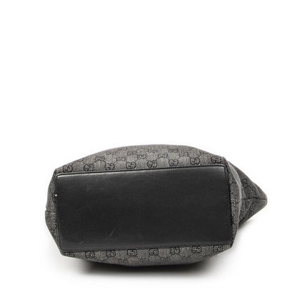 Gucci Vertical Tote Black GG Denim Canvas