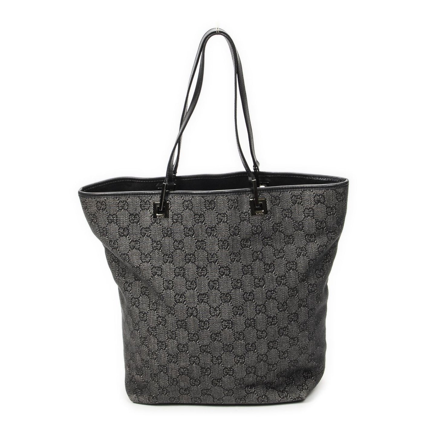 Gucci Vertical Tote Black GG Denim Canvas