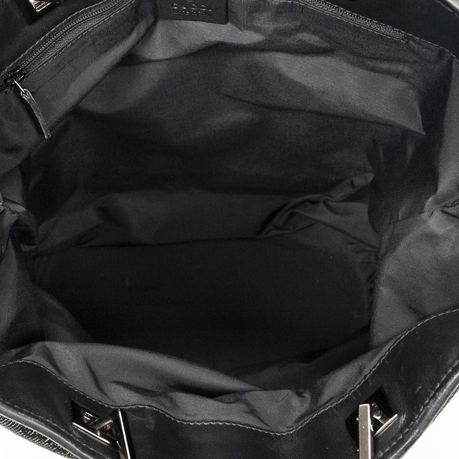 Gucci Vertical Tote Black GG Denim Canvas