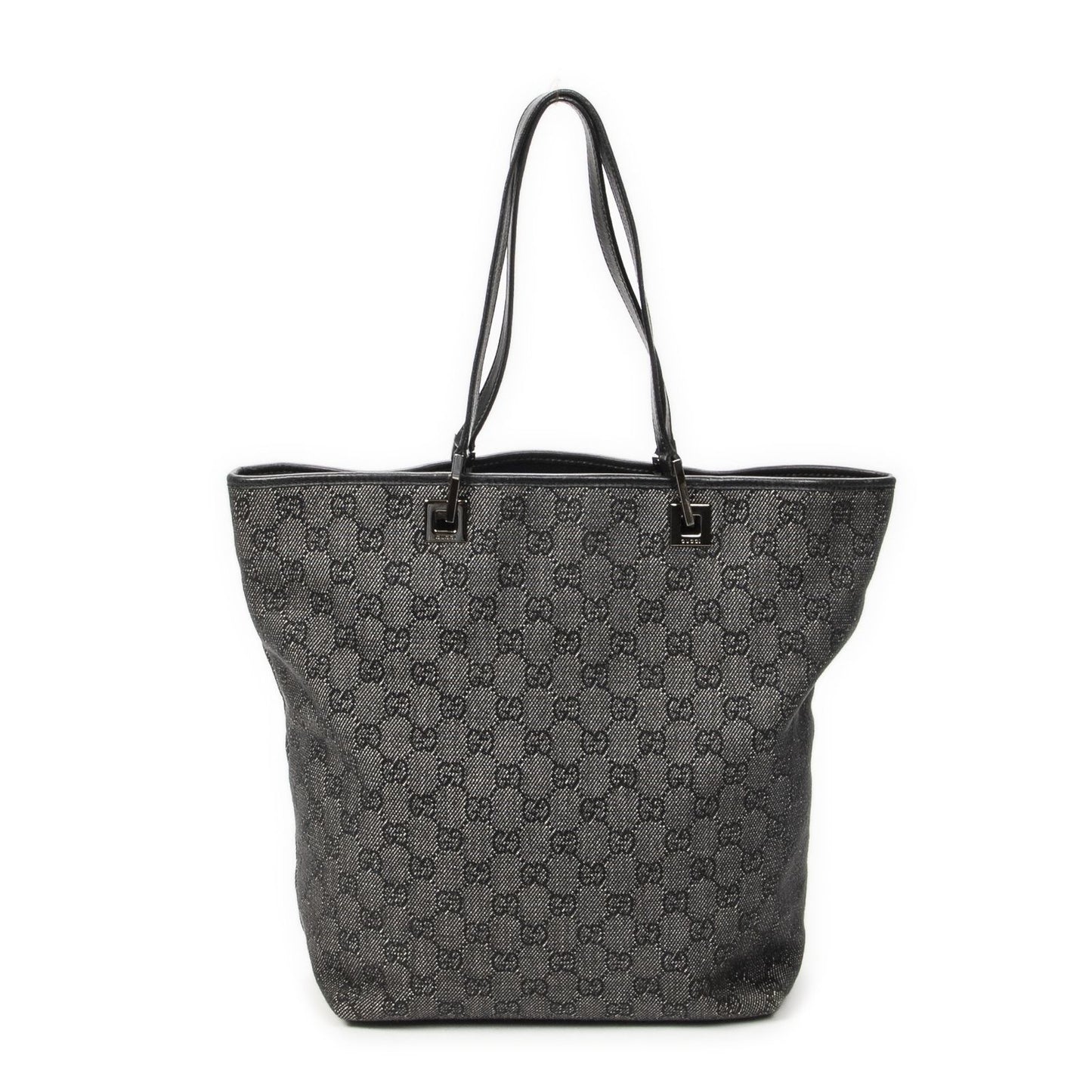 Gucci Vertical Tote Black GG Denim Canvas