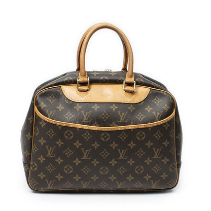 Louis Vuitton Deauville Brown Monogram Canvas Handbag