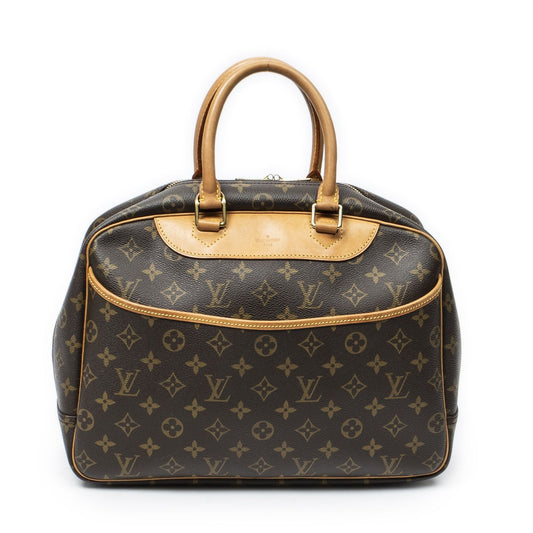 Louis Vuitton Deauville Brown Monogram Canvas Handbag
