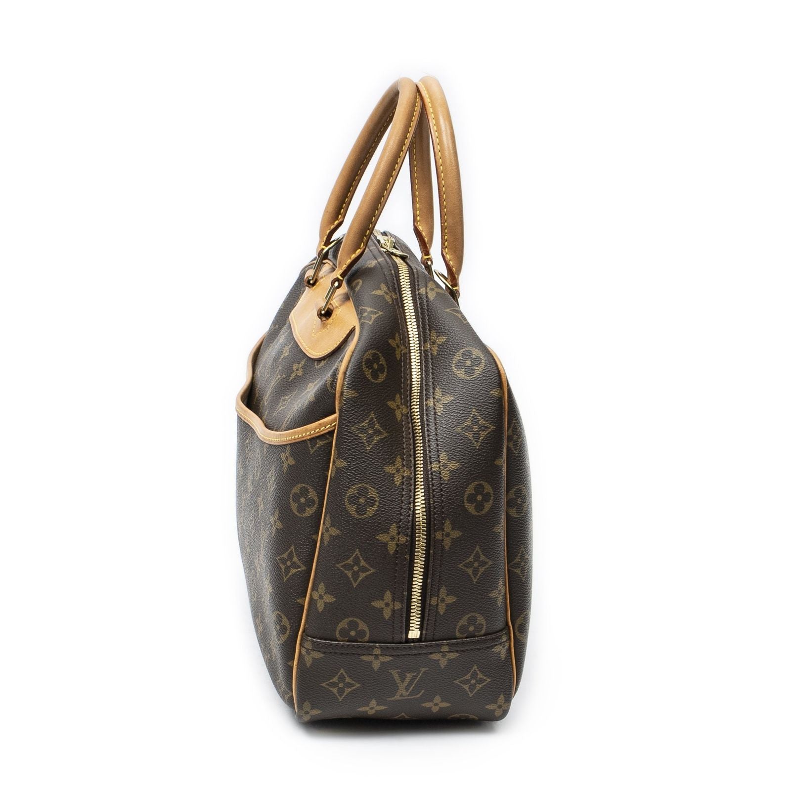 Louis Vuitton Deauville Brown Monogram Canvas Handbag