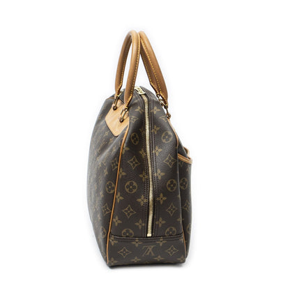 Louis Vuitton Deauville Brown Monogram Canvas Handbag