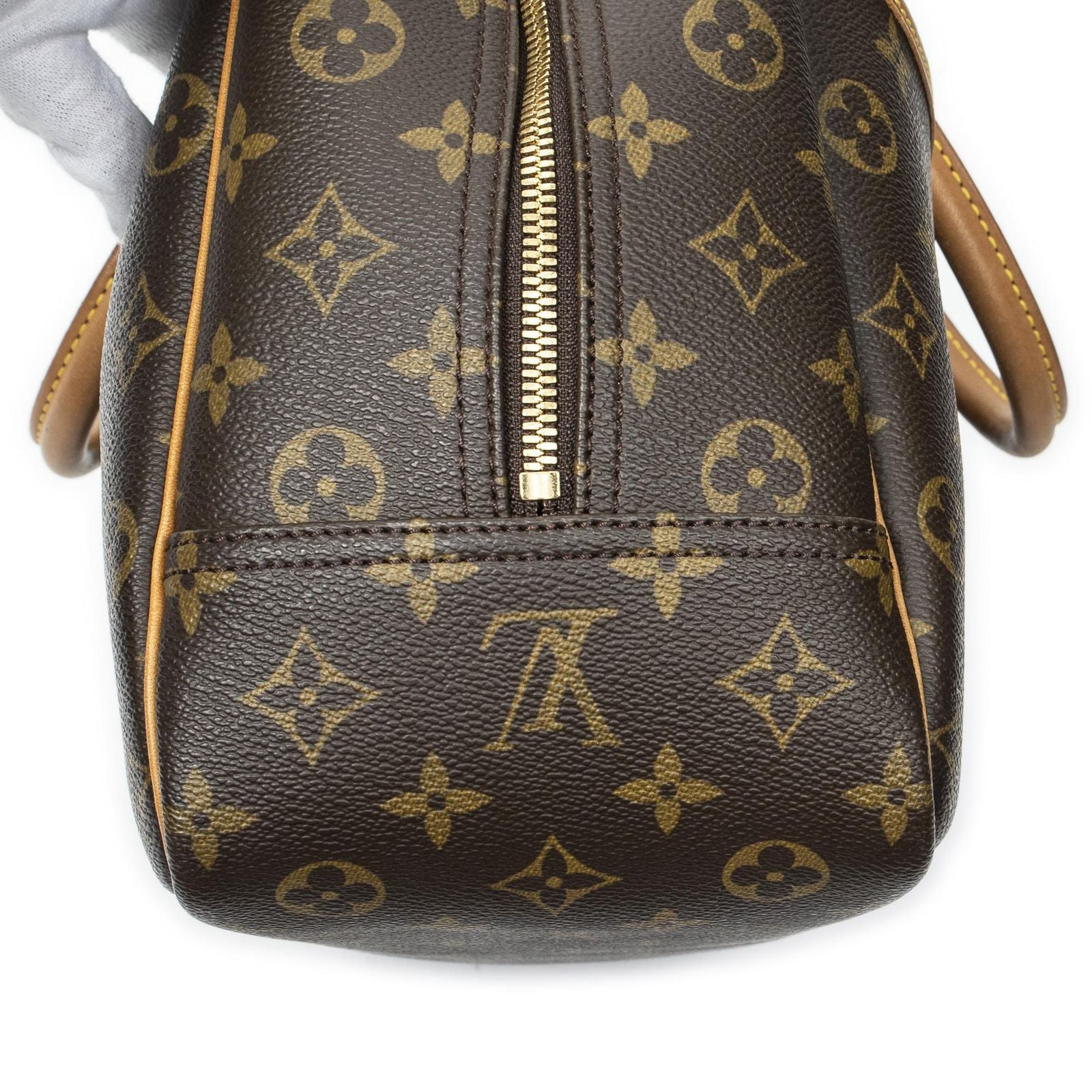 Louis Vuitton Deauville Brown Monogram Canvas Handbag