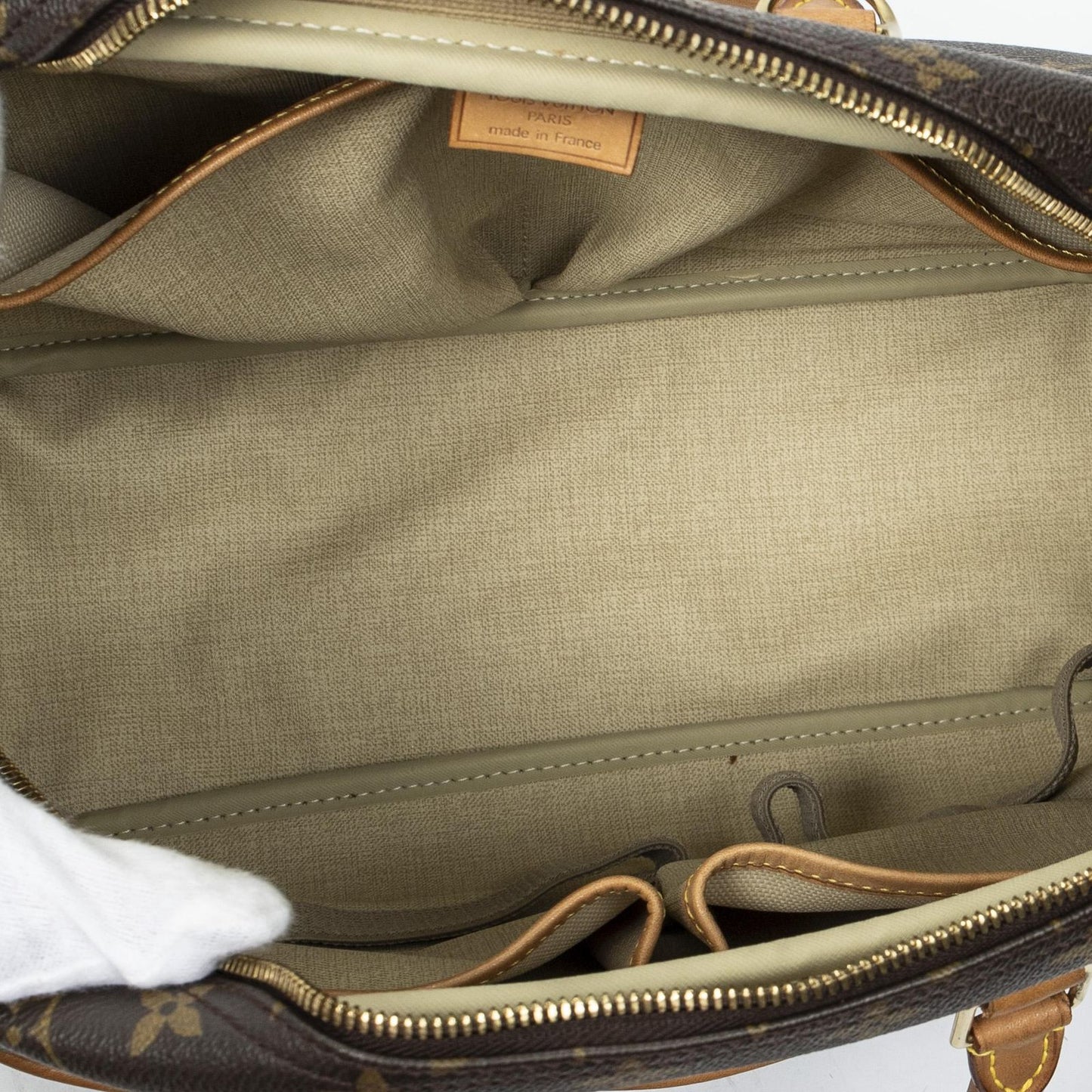 Louis Vuitton Deauville Brown Monogram Canvas Handbag
