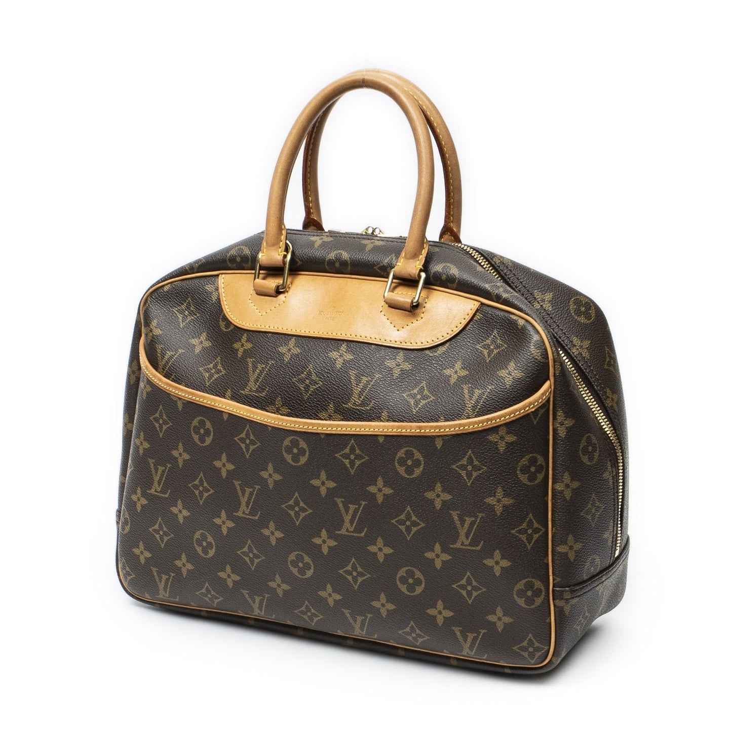 Louis Vuitton Deauville Brown Monogram Canvas Handbag