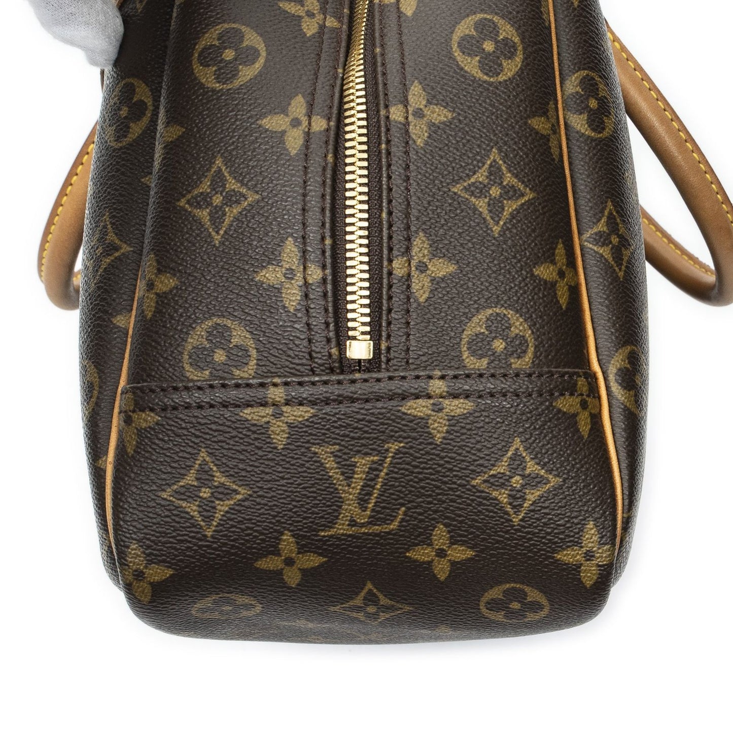 Louis Vuitton Deauville Brown Monogram Canvas Handbag