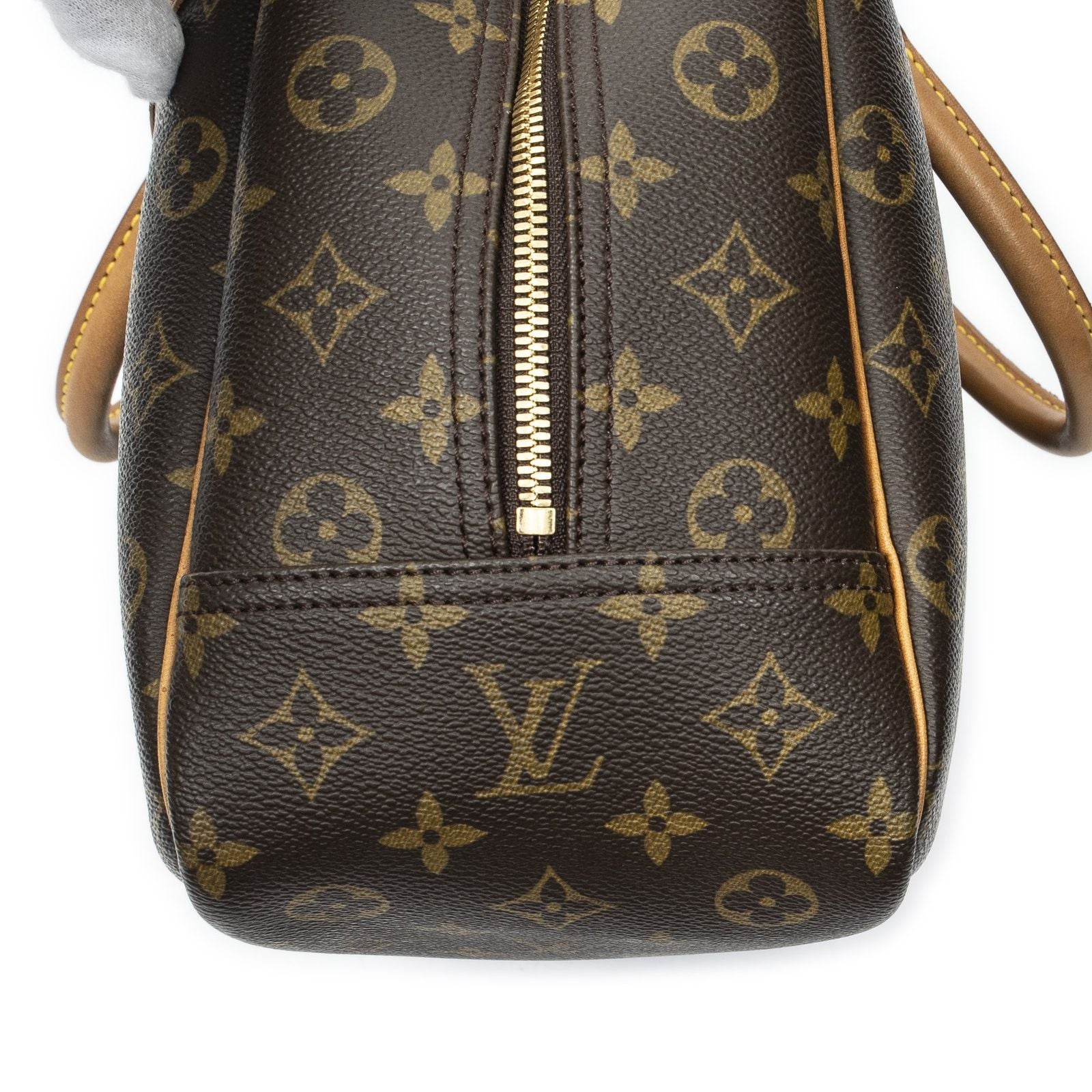 Louis Vuitton Deauville Brown Monogram Canvas Handbag