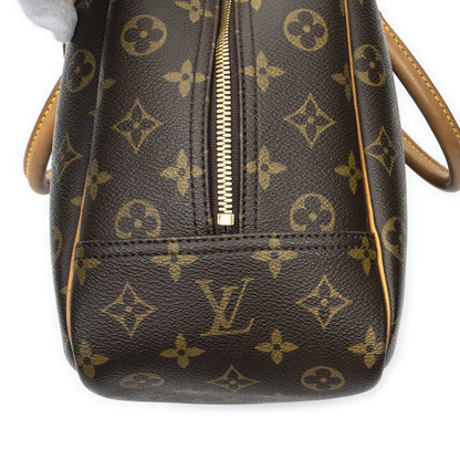 Louis Vuitton Deauville Brown Monogram Canvas Handbag