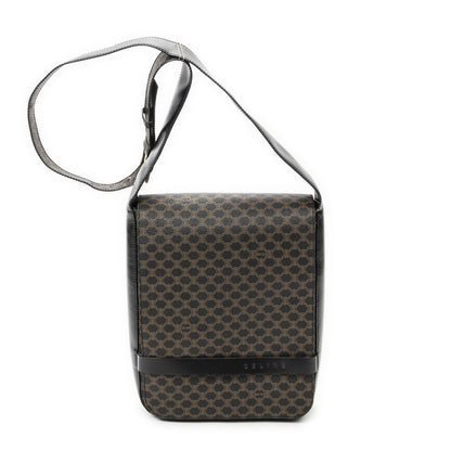Celine Small Messenger Black Brown Macadam Canvas